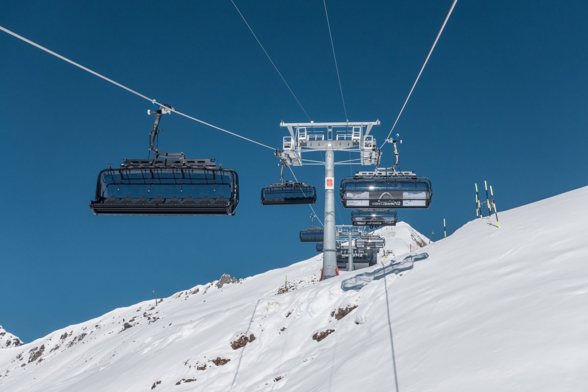 Sesselbahn Alp Trida-Visnitz, März 2021