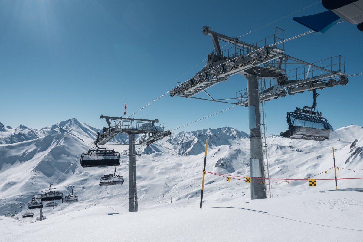 Sesselbahn Alp Trida-Visnitz, März 2021