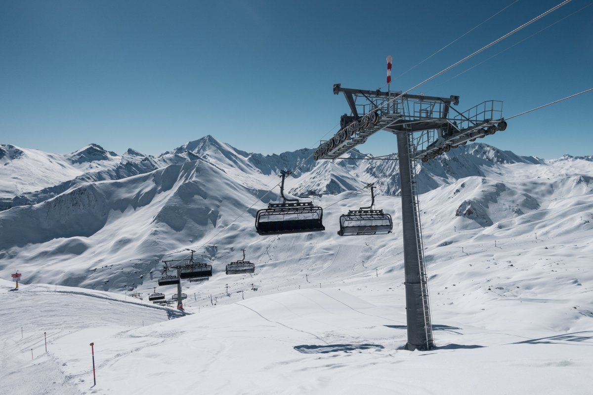 Sesselbahn Alp Trida-Visnitz, März 2021