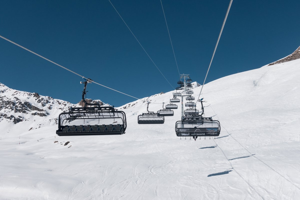 Sesselbahn Alp Trida-Visnitz, März 2021