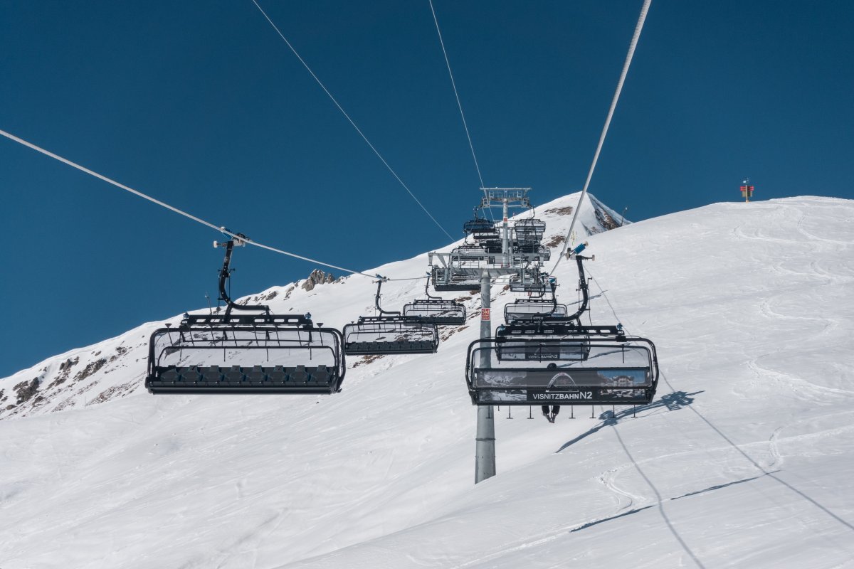 Sesselbahn Alp Trida-Visnitz, März 2021