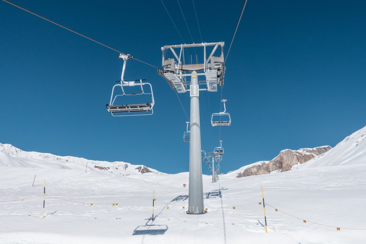 Sesselbahn Alp Bella-Grivalea, März 2021