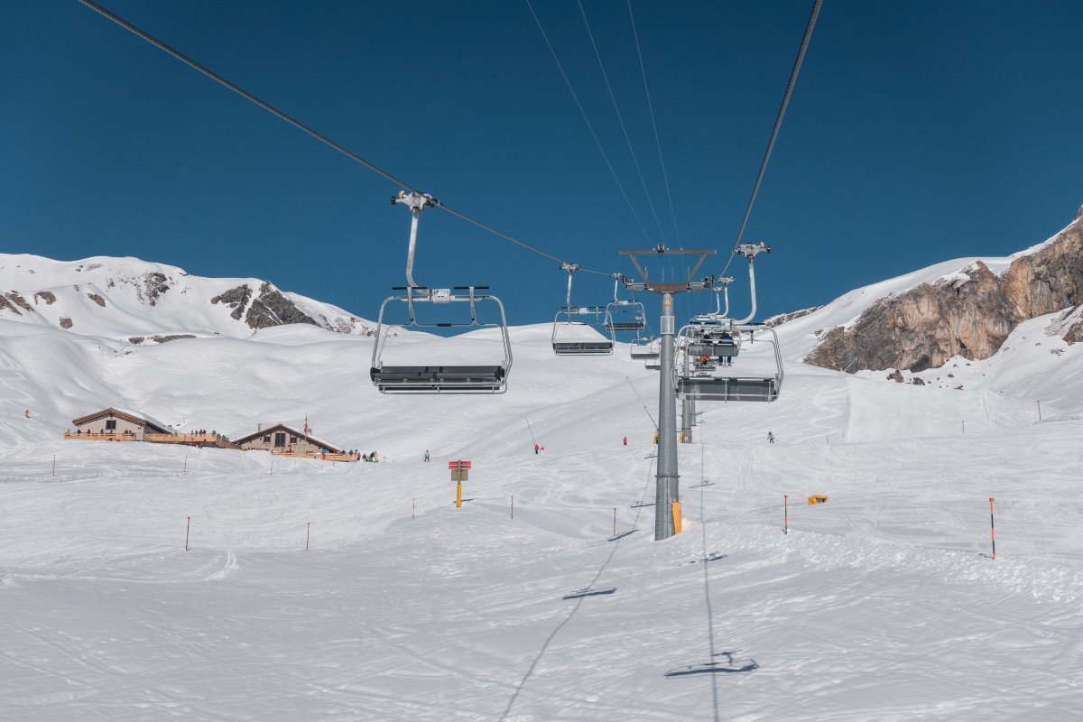 Sesselbahn Alp Bella-Grivalea, März 2021