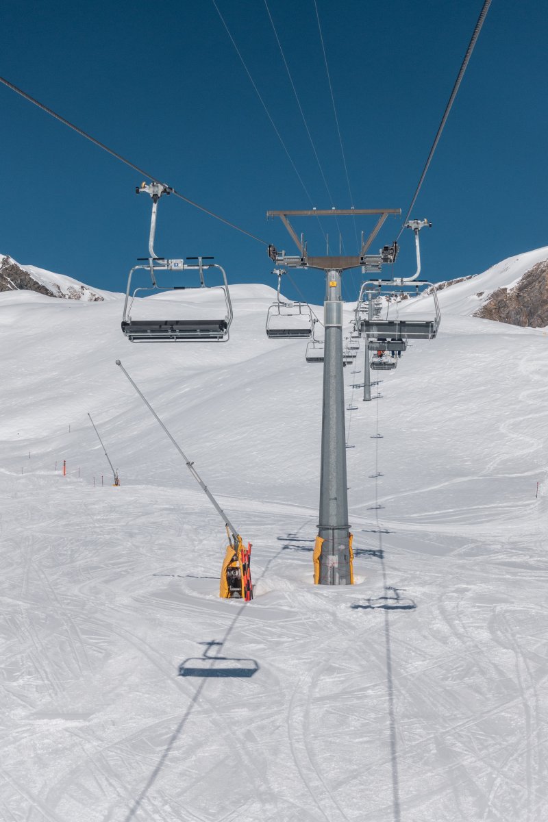 Sesselbahn Alp Bella-Grivalea, März 2021