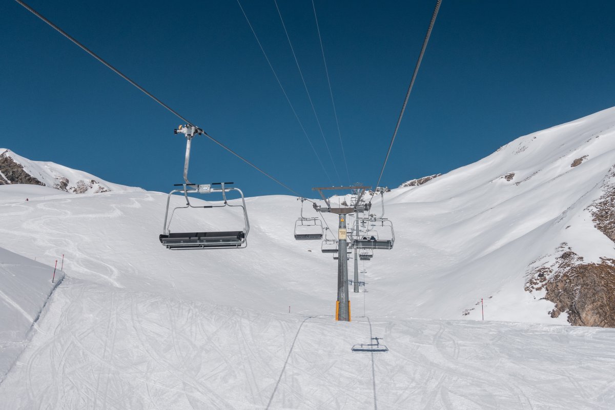Sesselbahn Alp Bella-Grivalea, März 2021