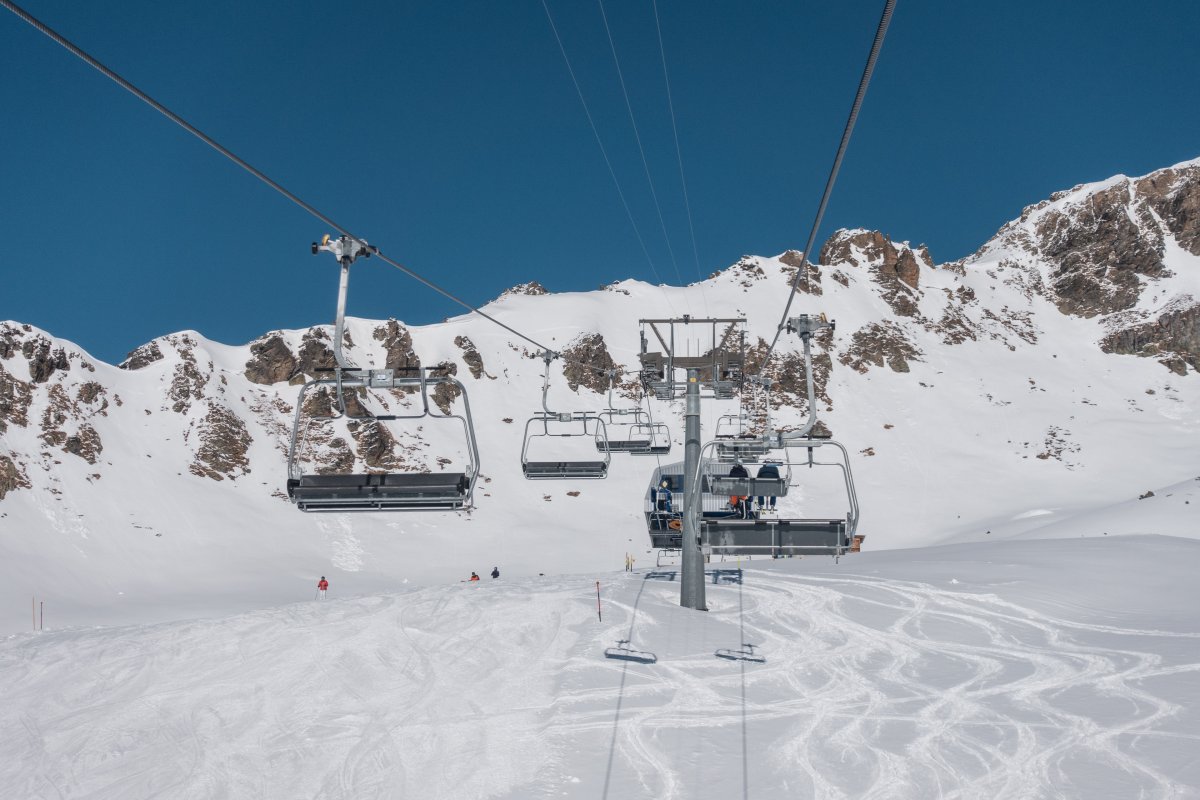 Sesselbahn Alp Bella-Grivalea, März 2021