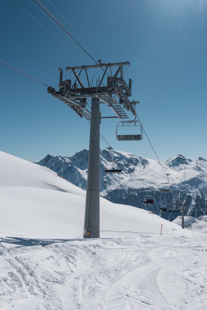 Sesselbahn Alp Bella-Grivalea, März 2021