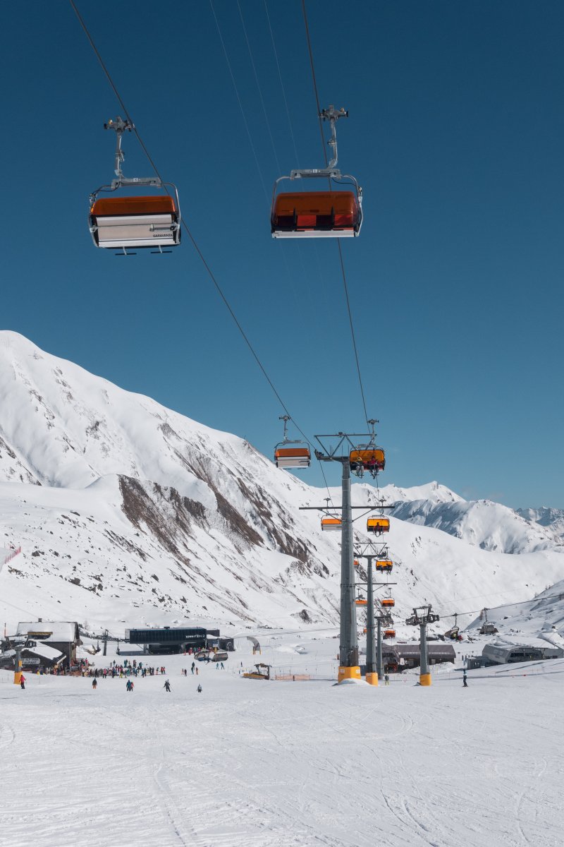 Sesselbahn Alp Trida-Flimsattel, März 2021