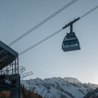 Luftseilbahnen Samnaun-Alp Trida Sattel, März 2021
