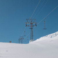 Schlepplift Alp Trida Eck, März 2021