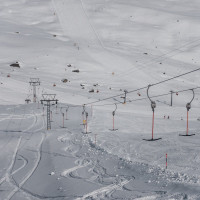 Schlepplift Alp Trida Eck, März 2021