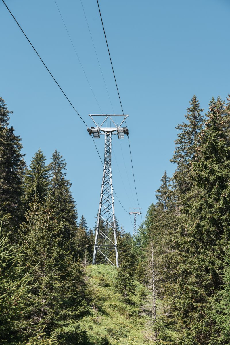Kabinenbahn Alpe Fracch-Confin Basso, August 2021