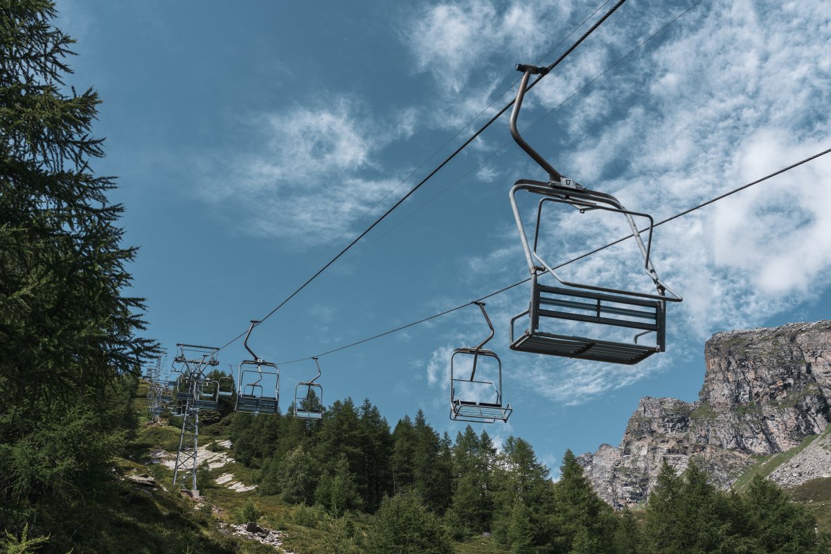 Sesselbahn Confin Basso-Alp de Confin, August 2021