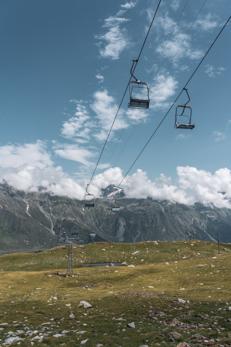 Sesselbahn Confin Basso-Alp de Confin, August 2021