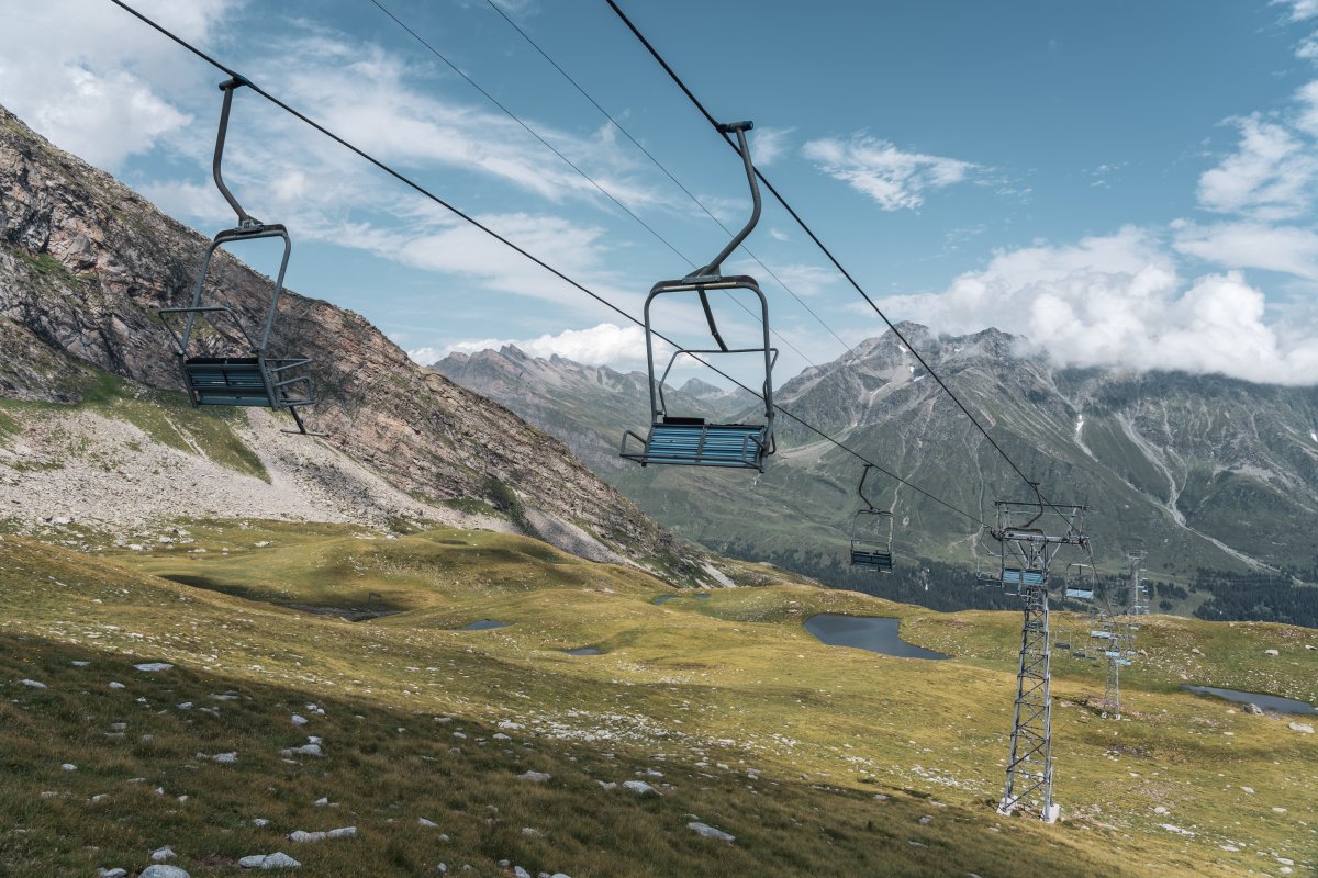 Sesselbahn Confin Basso-Alp de Confin, August 2021