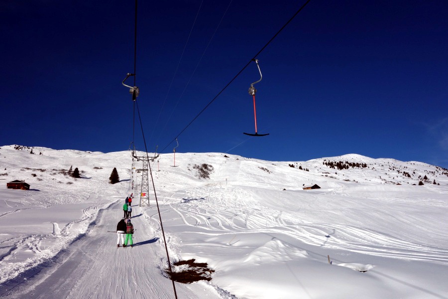 Schlepplift Alp Sarn, Dezember 2012