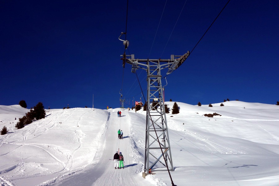 Schlepplift Alp Sarn, Dezember 2012