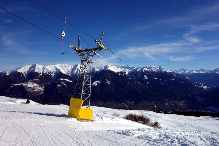 Schlepplift Alp Sarn, Dezember 2012