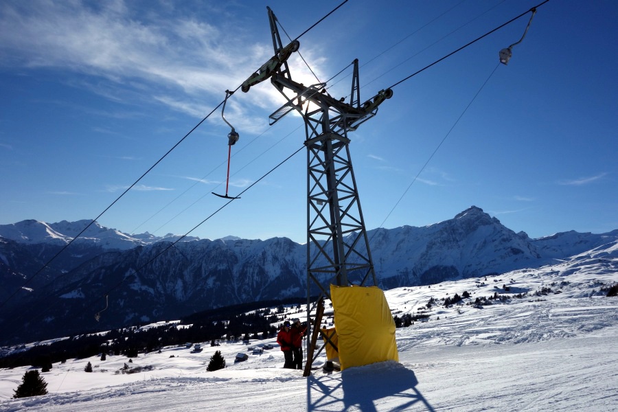 Schlepplift Alp Sarn, Dezember 2012