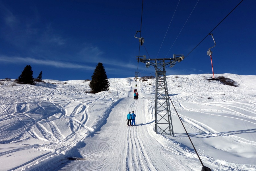 Schlepplift Alp Sarn, Dezember 2012