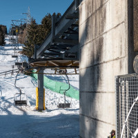 Talstation der Sesselbahn Lescha-Dultschegnas, Dezember 2024