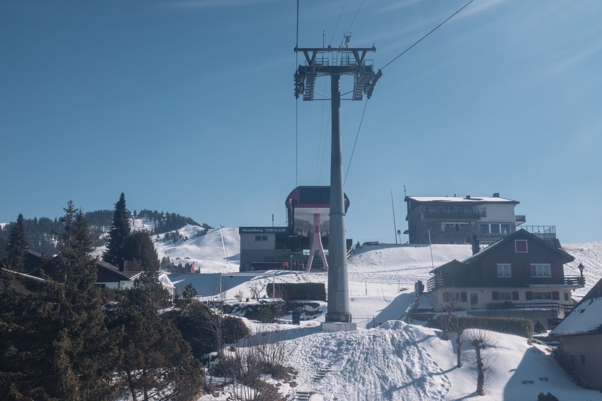Kabinenbahn Sattel-Mostelberg, März 2022