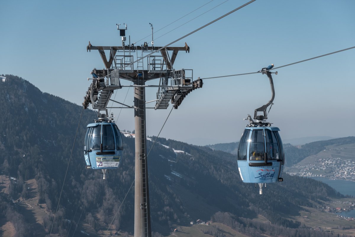 Kabinenbahn Sattel-Mostelberg, März 2022