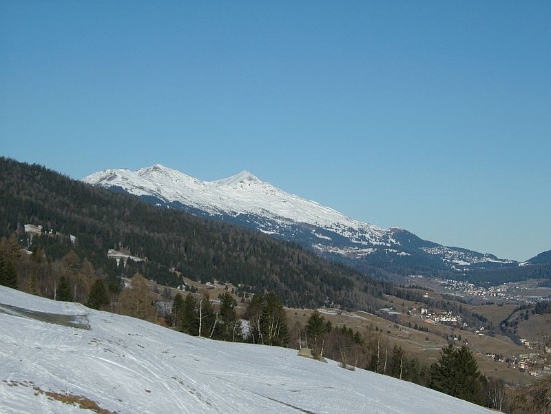 Blick ins Skigebiet Lenzerheide, Dezember 2006