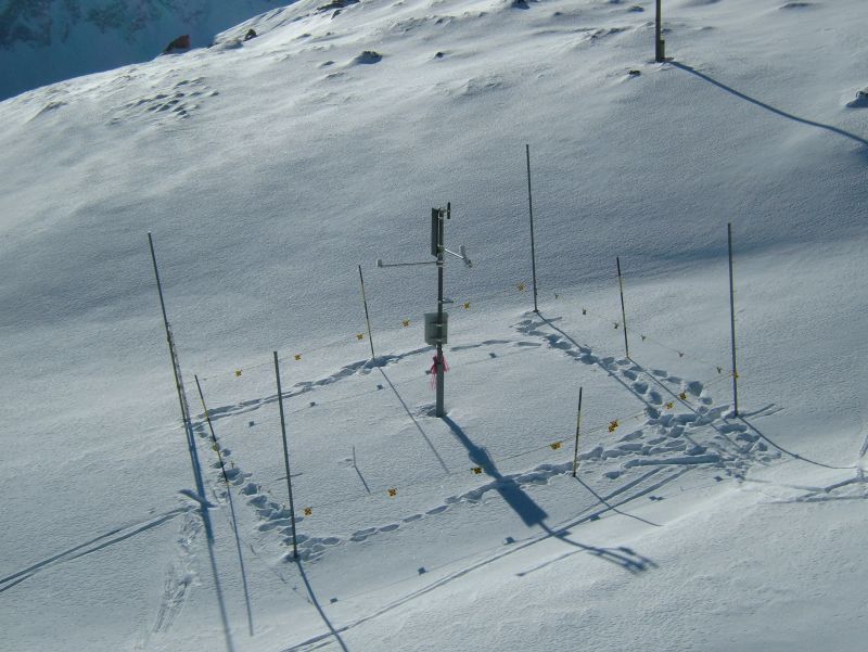 Schneemessstation am Piz Martegnas, Dezember 2006