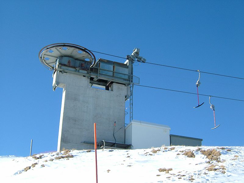 Bergstation des Schlepplifts Mot Laritg, Dezember 2006