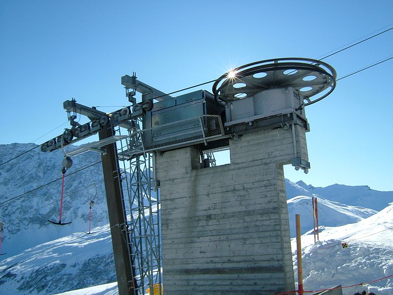 Bergstation des Schlepplifts Radons 2, Dezember 2006