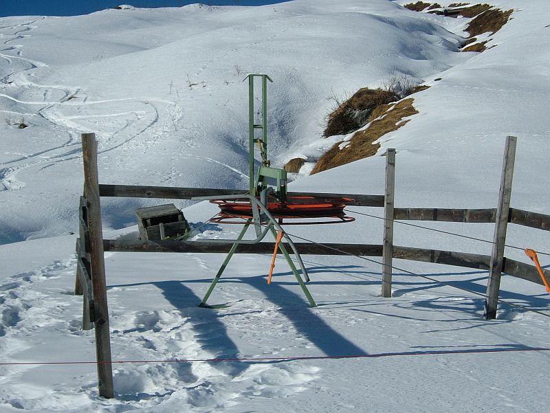 Seillift von Städeli in Radons, Dezember 2006