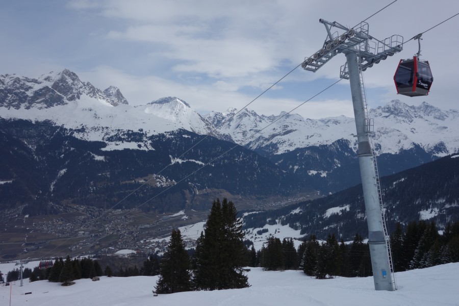 Kabinenbahn Tigignas-Somtgant, März 2013