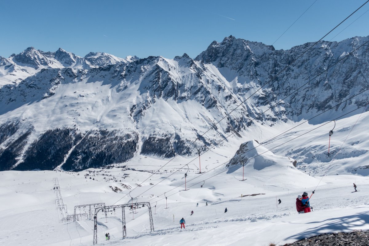 Schlepplifte Tgeps-Piz Cartas, März 2019