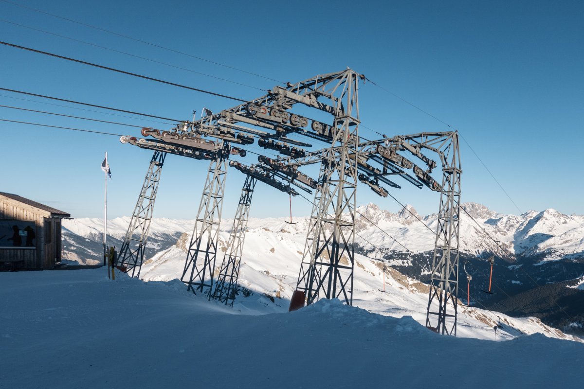 Schlepplifte Piz Cartas, Januar 2024