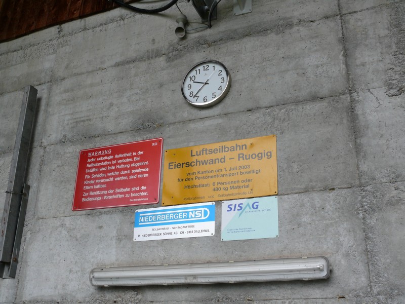 Luftseilbahn Eierschwand-Ruogig, Juli 2008