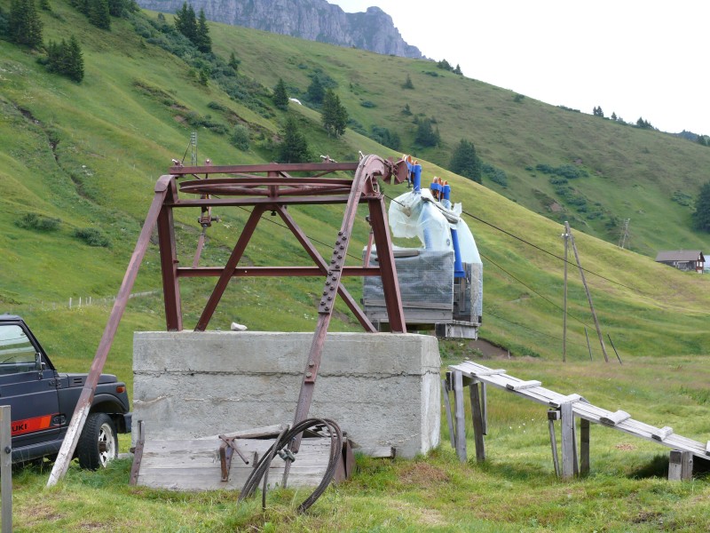 Eine weitere Materialseilbahn, Juli 2008