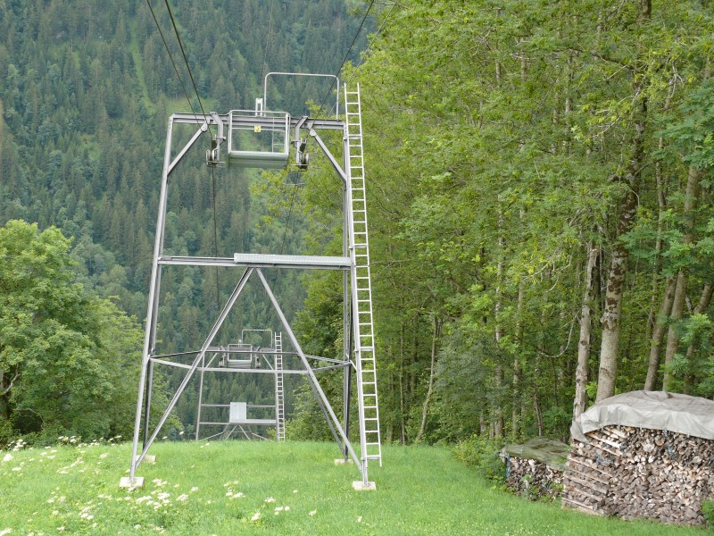 Luftseilbahn Spiringen-Kipfen, Juli 2008