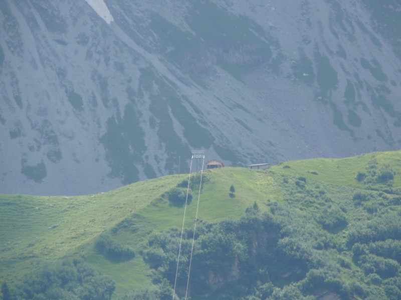 Luftseilbahn Alp Äsch-Oberalp, Juli 2008