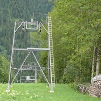 Luftseilbahn Spiringen-Kipfen, Juli 2008