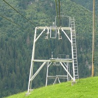 Luftseilbahn Spiringen-Kipfen, Juli 2008