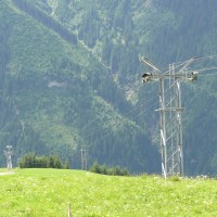 Luftseilbahn Springen-Ratzi. Diese Bahn stammt von Niederberger, Juli 2008