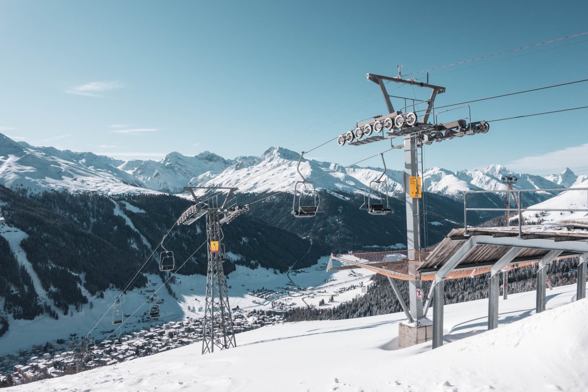 Sesselbahn auf der Schatzalp in Davos