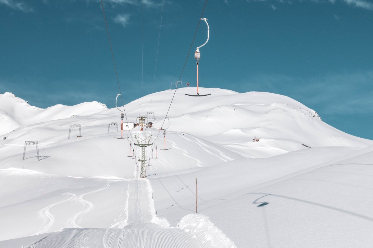 Schlepplift am Strelapass im Skigebiet Schatzalp