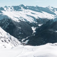 Skipisten auf der Schatzalp, März 2020