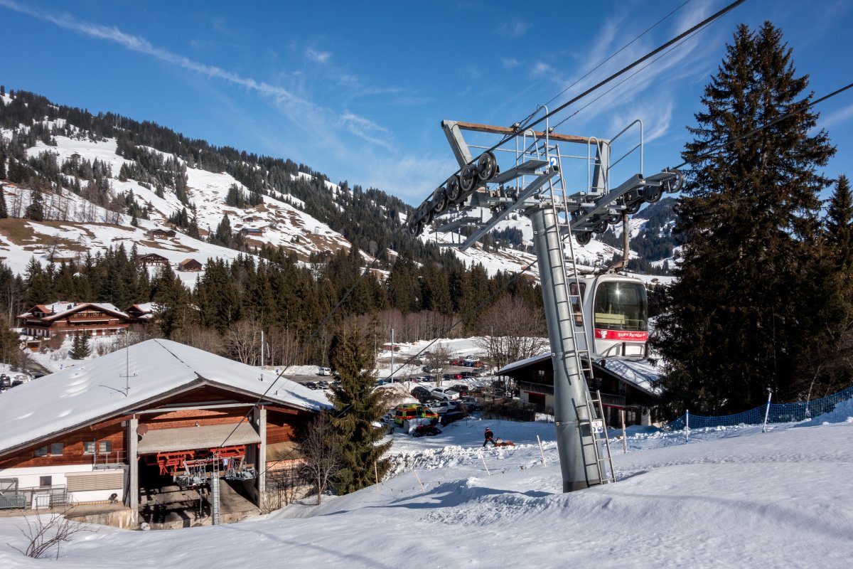 Kabinenbahn Saanenmöser-Saanenwald-Saanerslochgrat, Februar 2018