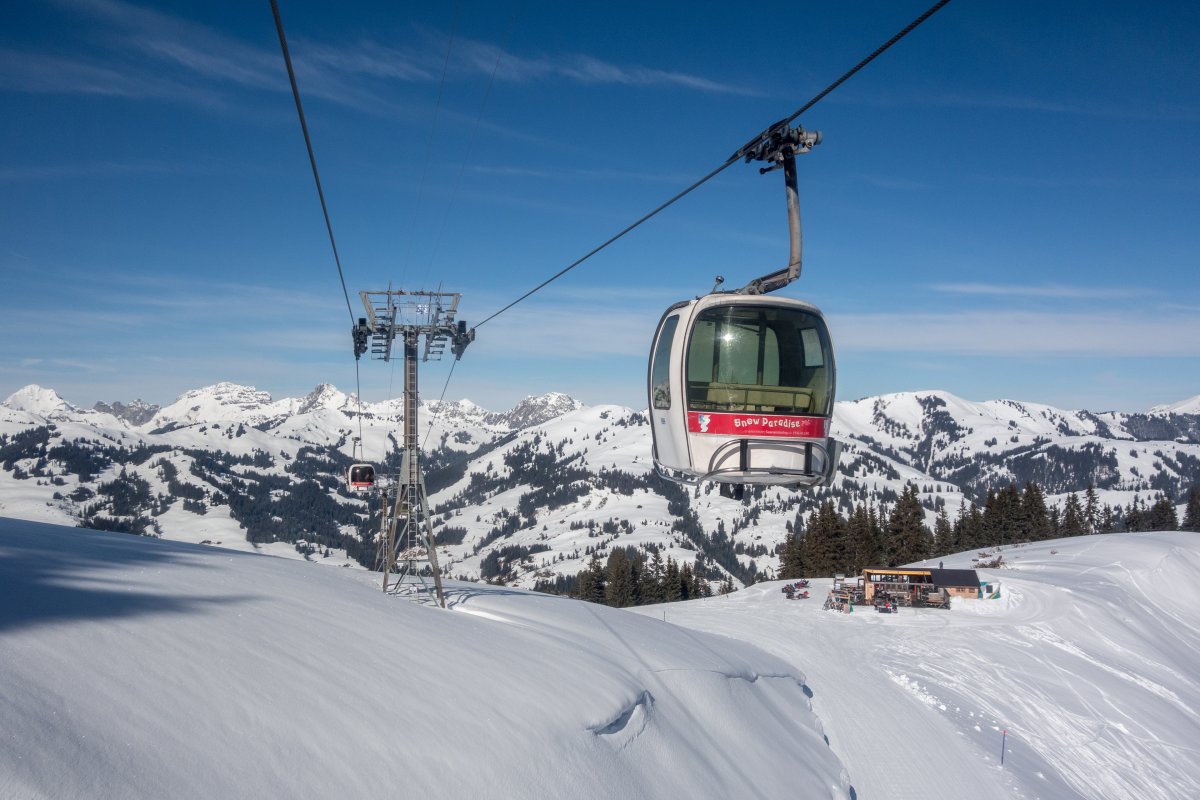 Kabinenbahn Saanenmöser-Saanenwald-Saanerslochgrat, Februar 2018