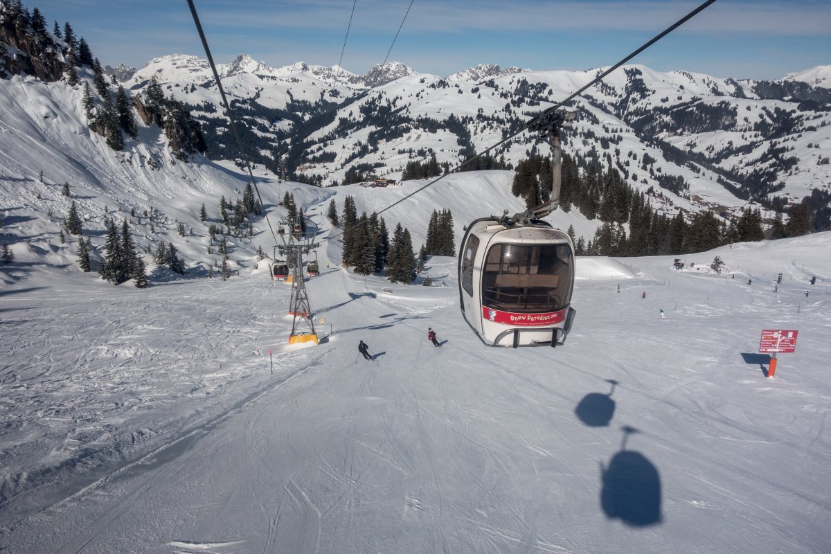 Kabinenbahn Saanenmöser-Saanenwald-Saanerslochgrat, Februar 2018