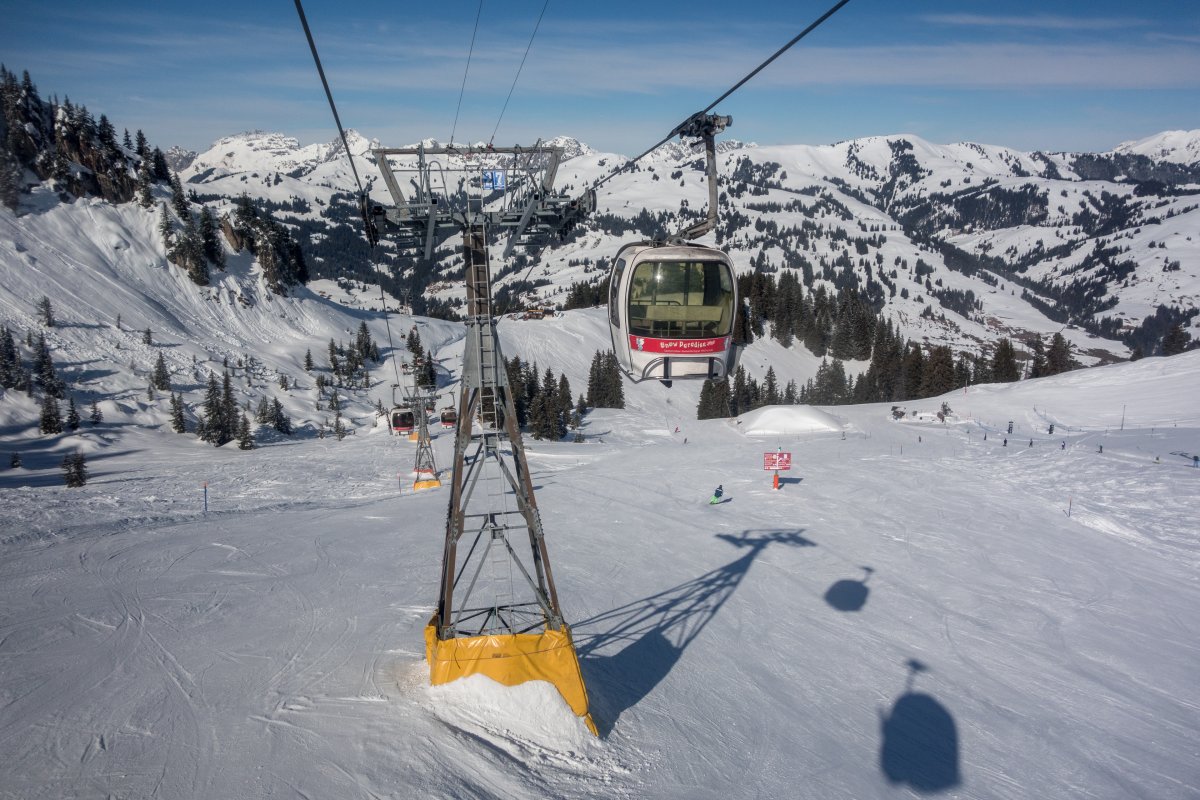Kabinenbahn Saanenmöser-Saanenwald-Saanerslochgrat, Februar 2018