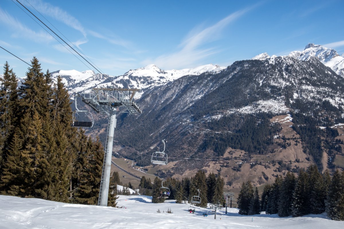 Sesselbahn Lengebrand-Parwengesattel, Februar 2018